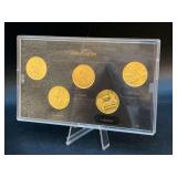 2003 24K Layered Gold Edition State Quarter Collection with COA and in original box