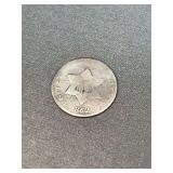 1852 Trime - a small, silver U.S. three-cent coin, known for its tiny size and nickname "fish scales," minted in Philadelphia as part of the first type of these coins