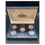 Denver and Philadelphia Mint 2094State Quarter Collection w/Case…..includes Michigan, Texas, Wisconsin, Florida and Iowa