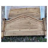 New La Fuenta Imports, K16 Rustic Pine Collection, Queen Roma, Headboard 58" W x 55" T, Footboard 33 1/2" T x 58" W. Retail $839.  BUYER IS RESPONSIBLE FOR REMOVAL.
