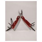 SNAP-ON TOOLS Red Multi Tool folding pocket knife, folded length 3 3/4"