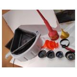 Oil Change Accessories, Pans, funnels, oil filter wrenches
