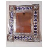 Tin & Tile Mirror, 21 3/4"W x 25 3/4"T