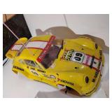 Tamiya 1/10 Scale 1996 Porsche 911 GT1, vintage 1/10 scale Nitro RC Kyosho GP10 or a Thunder Tiger Pada Challenger, Vintage Futaba Magnum Sport FPTZPD Proportional RC System Transmitter, tools, access