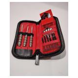 Unicorn Dart Set black zipper wallet case. New