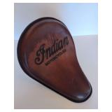 Mother Road Customs Leather Indian Bobber Solo Seat, with springs attached. New, never installed.