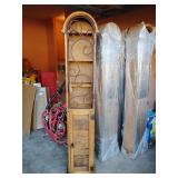 New La Fuenta Imports, K16 Rustic Pine Collection, Tall Storage Caninets, 21" W x 70" T x 16"D. BUYER IS RESPONSIBLE FOR REMOVAL.