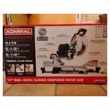 ADMIRAL 12" Dual-Bevel Sliding Compound Miter Saw, new in box never opened. Untested.
