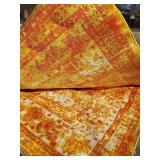 New Monaco Collection Rug, just unwrapped, very plush, Orange & Yellow 9