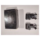 BUIS hooded flip up iron sights for back up optic solutions