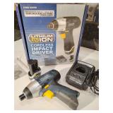 Cordless Impact Driver, Lithium 12V ION, Chicago Electric. New in box.