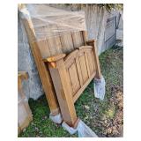 New La Fuenta Imports, K16 Rustic Pine Collection, Mansion, Headboard 56" T x 62" W, Footboard 36" T x 62" W. Retail $869. BUYER IS RESPONSIBLE FOR REMOVAL.