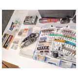 1 Craftsman plug in Rotary Tool, 1 Chicago Electric  Battery Charged Rotary, Mega Accessories Kit, Knife Kit