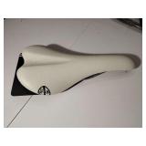 All City Gonzo Perf White Leather Saddle