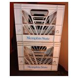 Two Memphis State Milk Crates