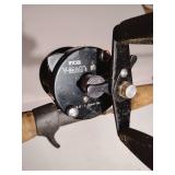 Ryobi V-Mag 4 reel, Ryobi VM 315 Graphite rod. Used