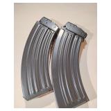 2 - VZ 58 7.62 x 39 30 Round Black Aluminum Magazine (Empty)