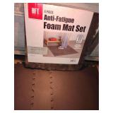 Anti-Fatigue Foam Mats 8 pieces, 25" x 25" each piece. One new unopened 4 pack and 4 loose pieces.