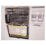 Wheeler 89 Piece Deluxe Screwdriver Set, used, missing one bit, one screwdriver.