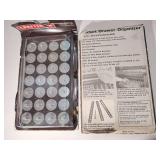 2 Craftsman Magnetic Socket Drawer Organizers 6 1/8" x 10 3/8" fits most tool chest drawers, holds 28 sockets. New