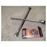 TRD Racing Development Oil Filler Cap and Four Way Lug Wrench