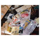 Everything from the drawers of the model work table.