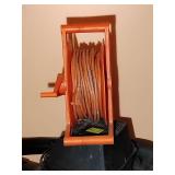 Heavy Duty Extension Cord on Spool. Length unknown, used, untested