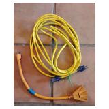 Heavy Duty Extension Cords, Yellow Cord Apprx 15