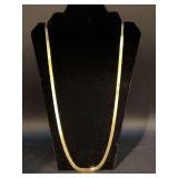28” gold-tone herringbone chain