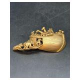 Gold-tone Noah’s Ark brooch by A.J.C……2-3/4” long