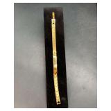 Great looking gold-tone monogrammed ID bracelet…..front is 67 Wanda 78 and back is 12-3