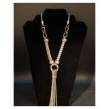 Vintage Ericka Lyons 26” Tassel Necklace with 6" Tassel