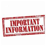 IMPORTANT AUCTION INFORMATION