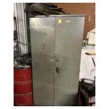 Metal cabinet, including contents. 36 x 72 x 21. Handle just needs a new screw in back.