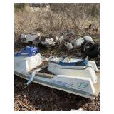 Group of 4 jet skis, parts only