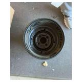 Set of 2, 4 lug , 12 x 7.5 “ black rims
