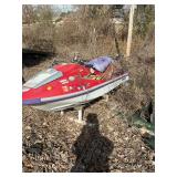 Kawasaki jet ski, parts only with stand