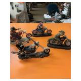 4 Ruff Ryder, and born to ride collectible sculptures..