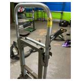 Aluminum dolly does have one loose wheel,  tires need aired