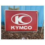 KYMCO Sign 6’ x 4’ x 7” thick. Untested