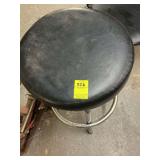 29 inch black and metal stool