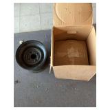 Set of two￼ 12 x 7.5,  black 4 lug rims