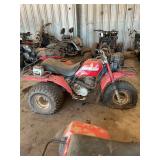 85 Honda big red three wheeler, non-running see photos