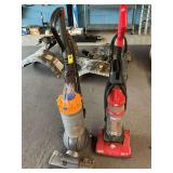 Two vacuum cleaners, one Dyson, one dirt devil easy light… both working just needs dusted