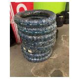 Grouping of nine blue Innova tires see photo for size