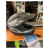 HJC size medium youth, two-tone, gray, and black motorcycle helmet