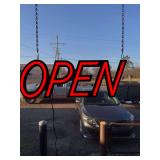 Open sign in working condition 19“ x 7“