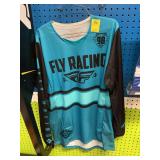 Fly racing shirt, size small,  black and white