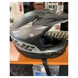HJC grey and black motorcycle helmet size large