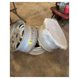 Set of 3, five lug rims as shown